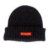 USC Trojans Black Speckled Patch Cuff Beanie